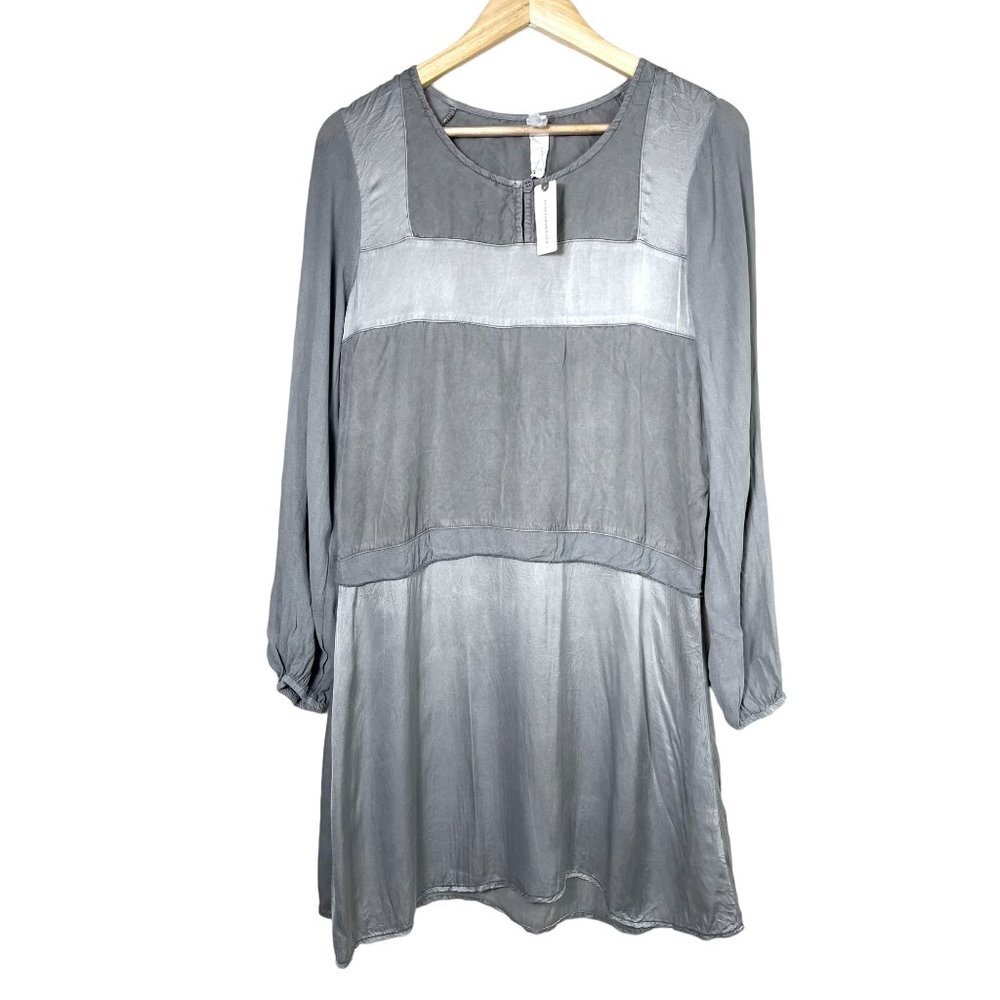 (NWT) Anthropologie Amadi Silver Dress robe‎ size S